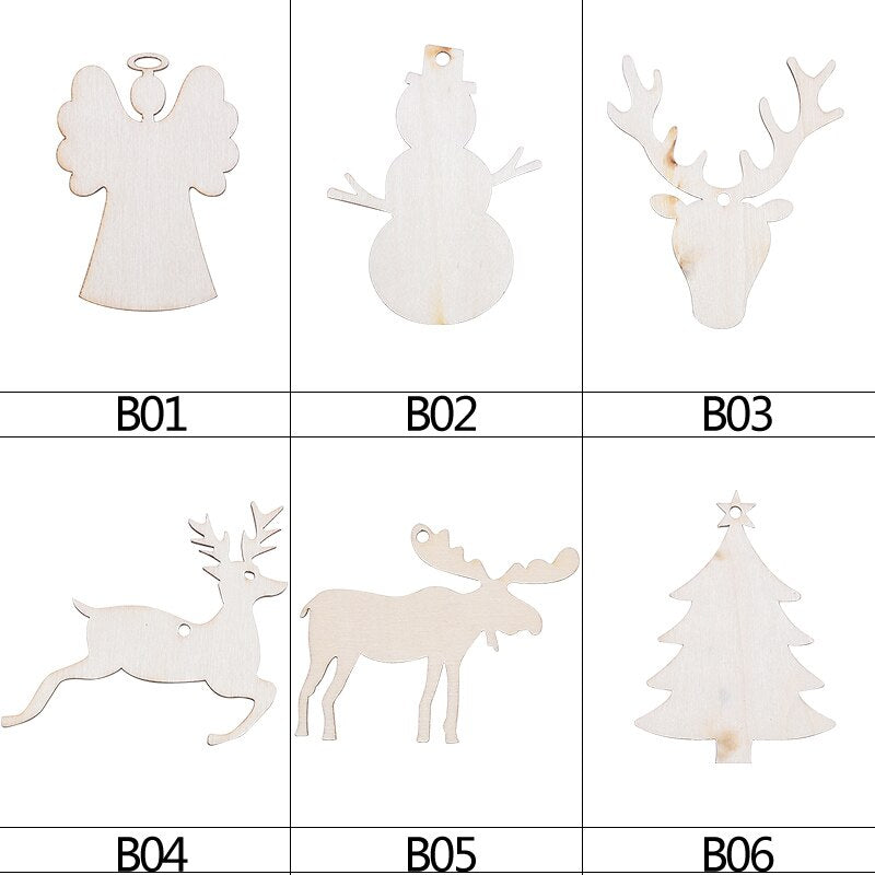 New Wooden Christmas Pendants