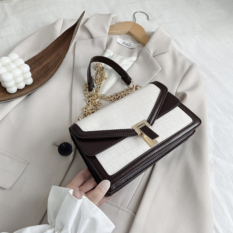 Stone Pattern Small PU Leather Bags