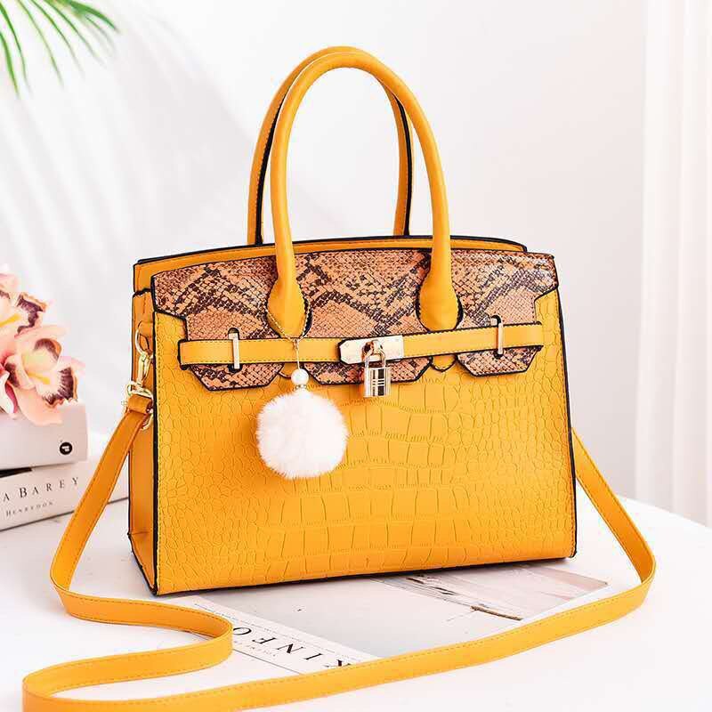 New Crocodile Leather Pattern Handbag