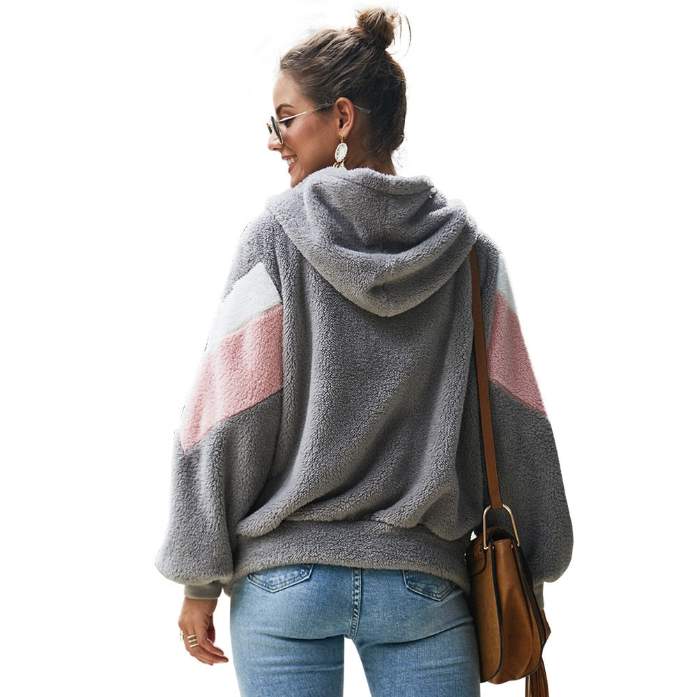 Women Striped Long Sleeve Sweatshirt