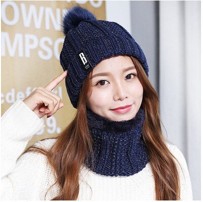 Two pieces Hat Scarf Set