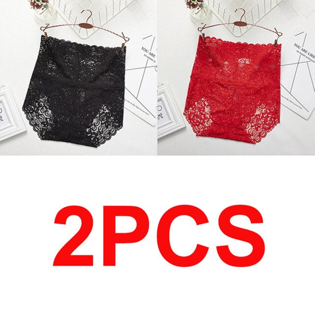 Women High Waist Lace Panties