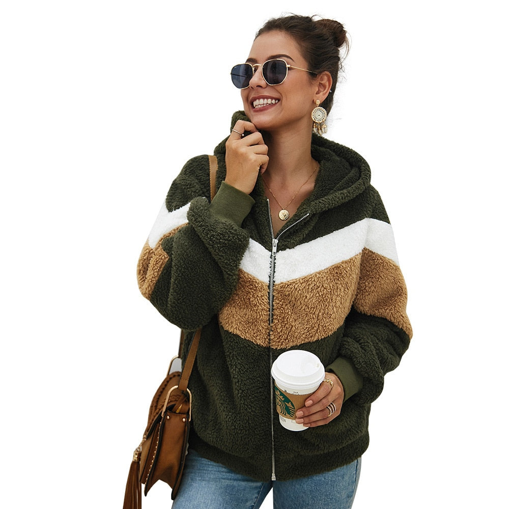 Women Striped Long Sleeve Sweatshirt