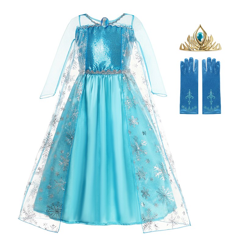 Queen Elsa Princess Dress