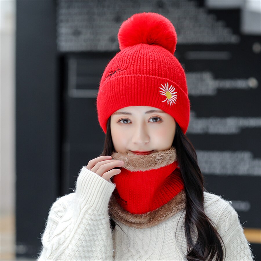 New Winter Embroidery Knit Hats