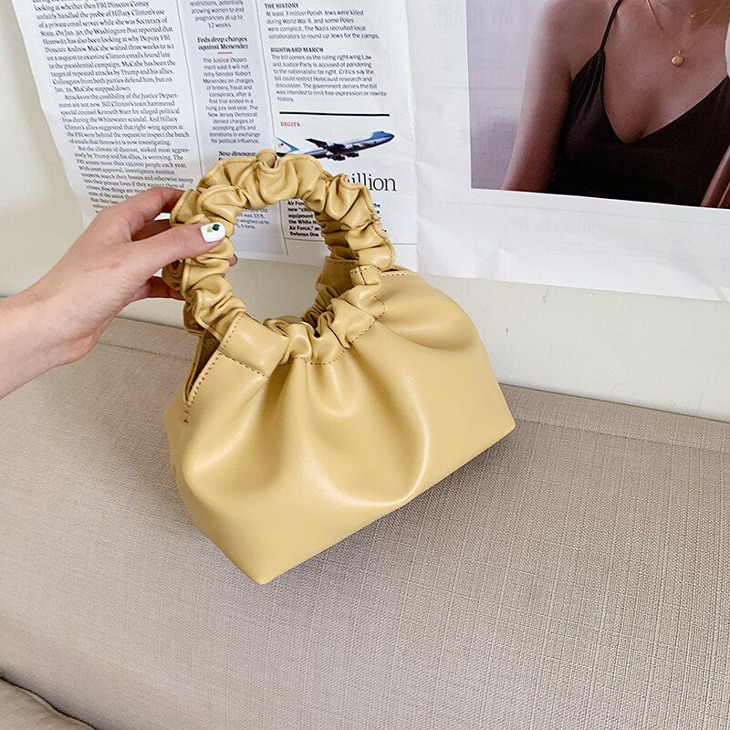Women Leather Cloud Tote Bags