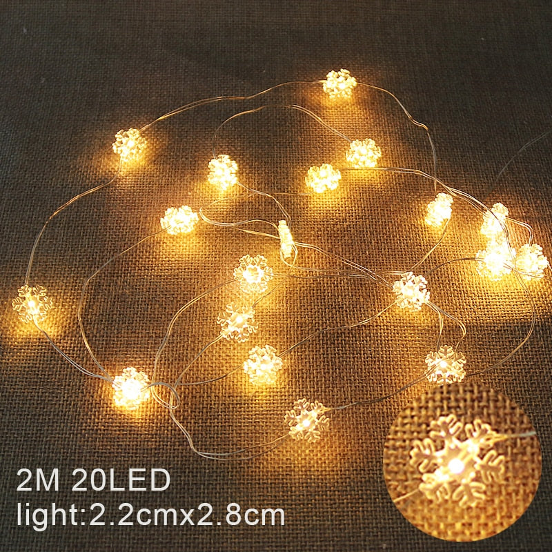Santa Claus Snowflake Tree LED Light