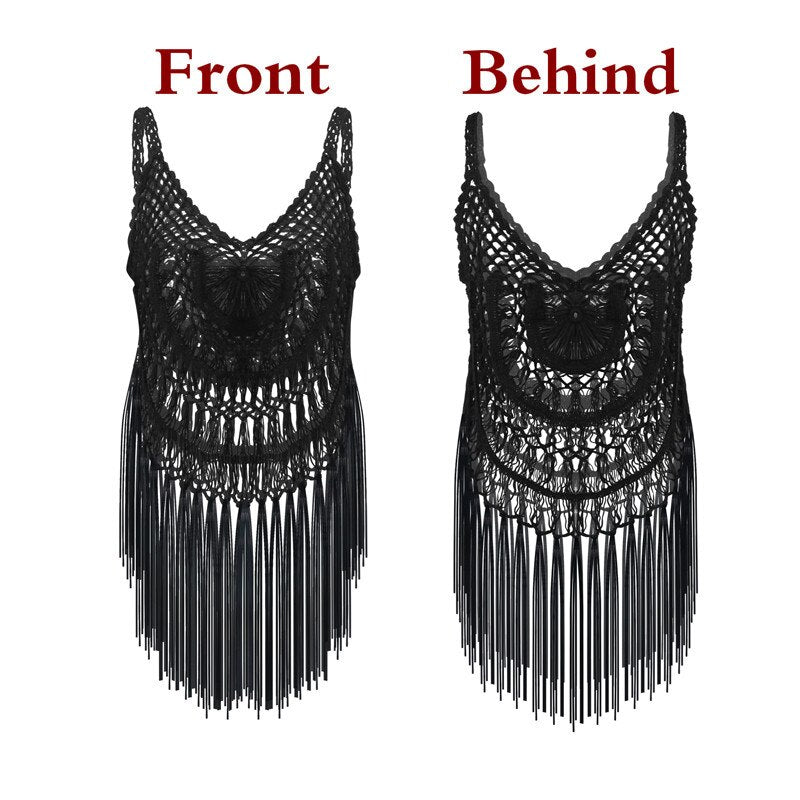 Women Swimsuit Tassels Dress
