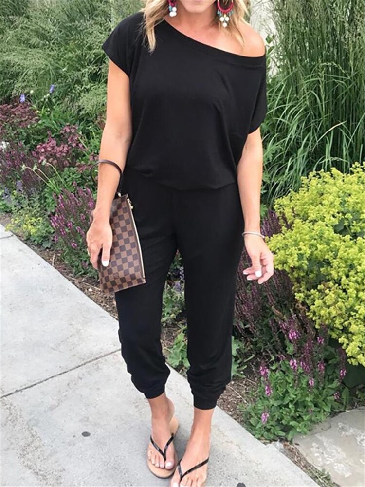 Summer Women Elegant Short Jumpsuit