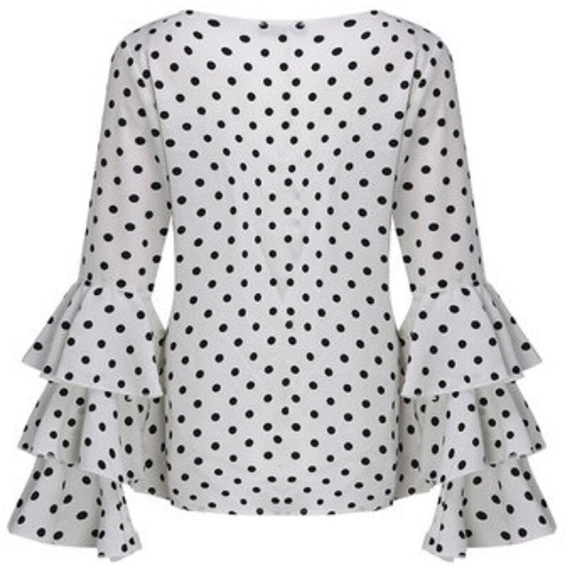 Polka Dot Sleeve Tops