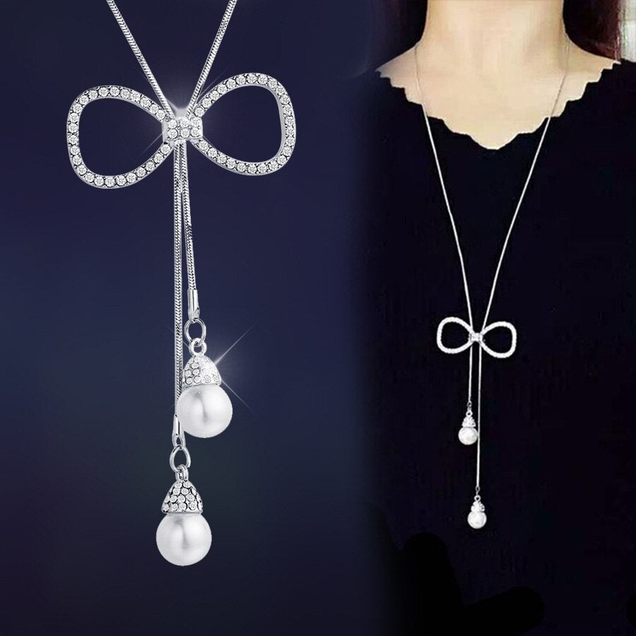 Simulated Pearl Choker Necklaces