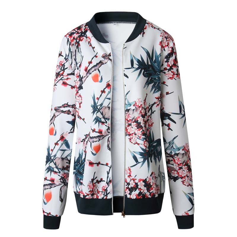Women Autumn Flower Jackets