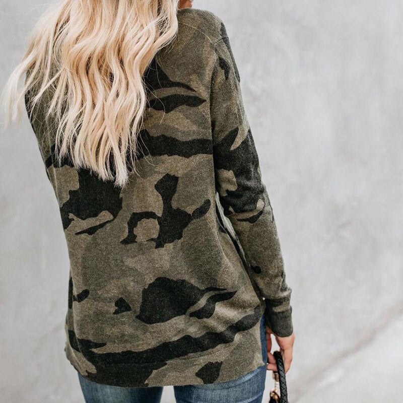 Sexy Round Neck Print Long Ssleeve Summer Top