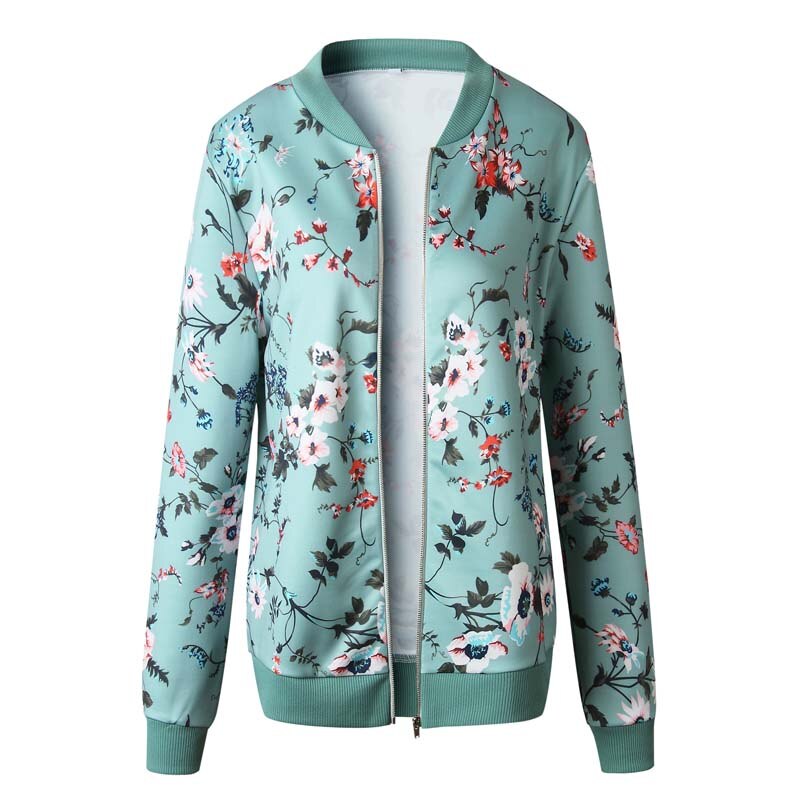 Women Autumn Flower Jackets