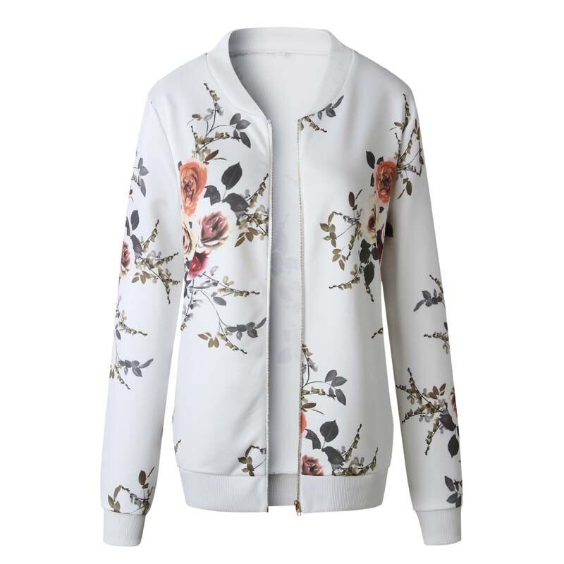 Women Autumn Flower Jackets