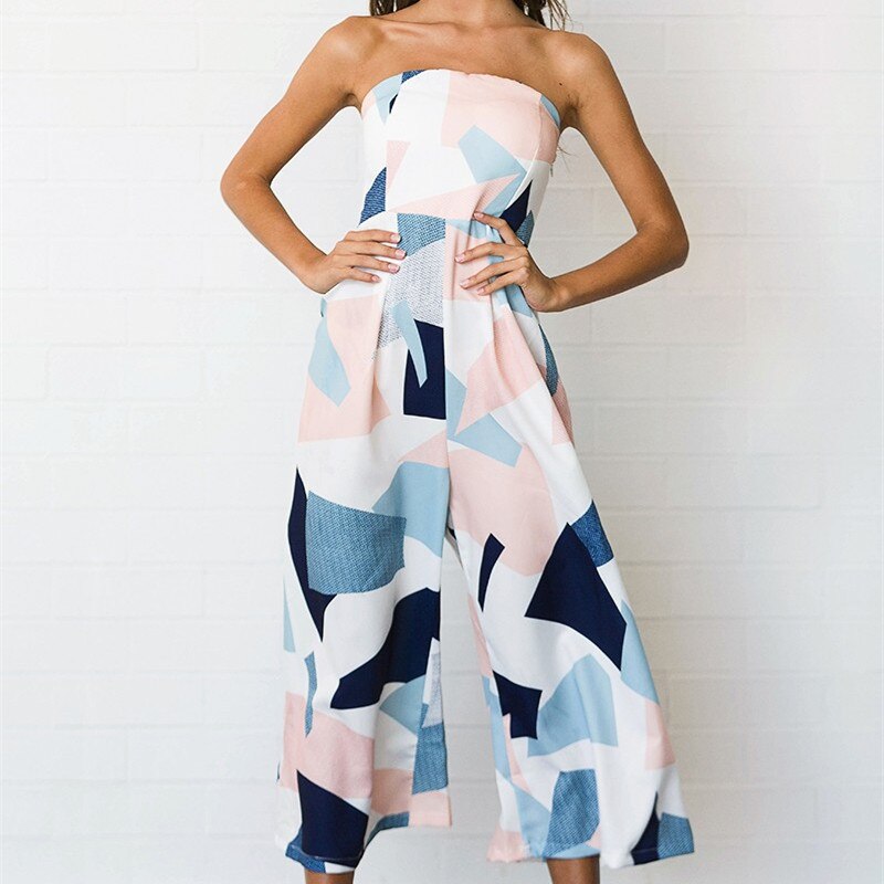 Women Fashion Off Shoulder Jumpsuit