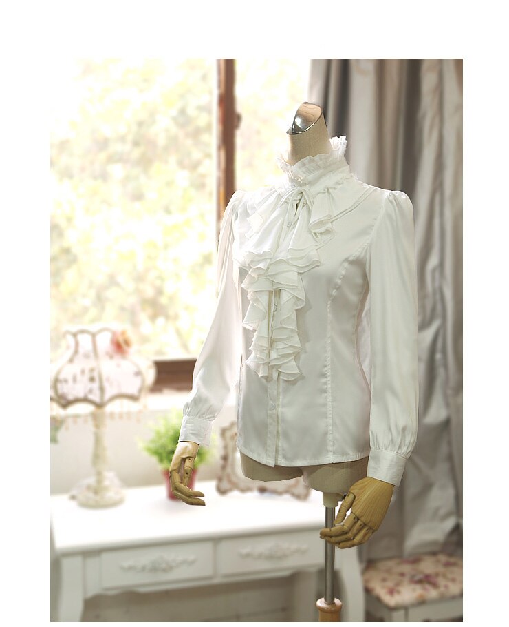 Noble Elegant Bowtie Ruffles Blouse