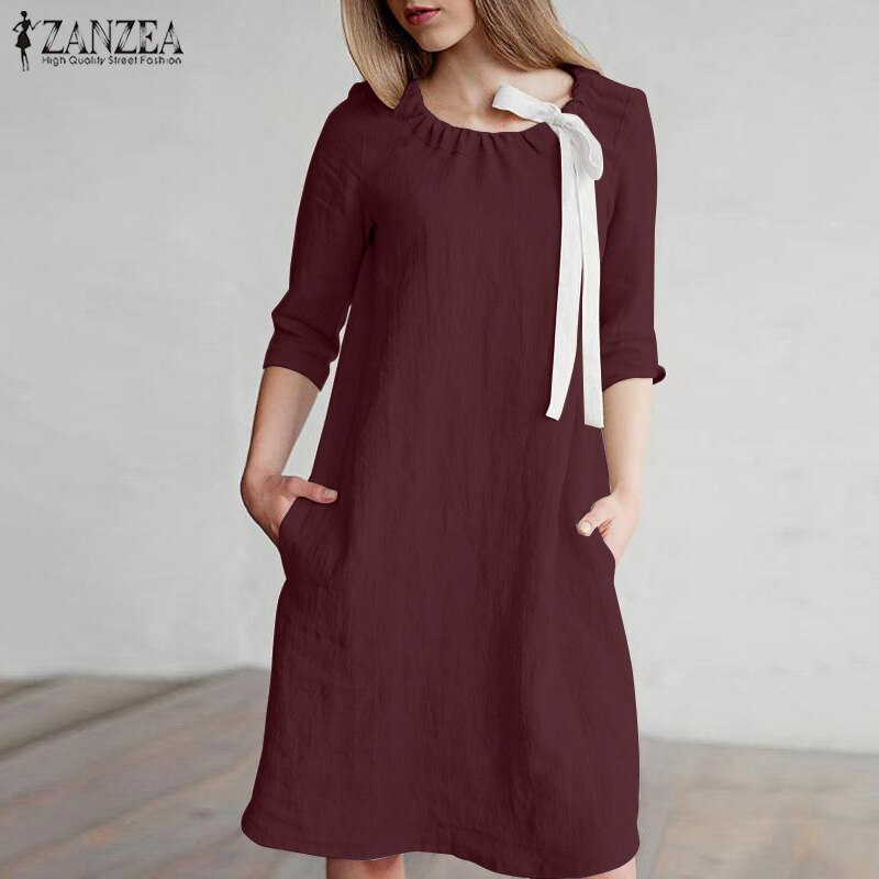 Summer Cotton Linen Dress