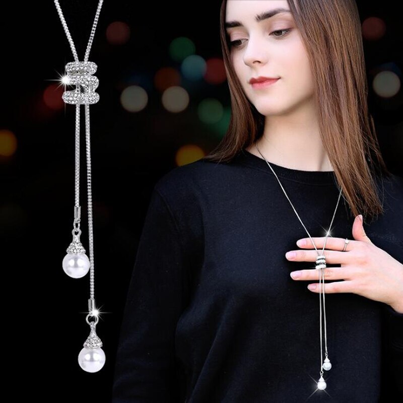 Simulated Pearl Choker Necklaces