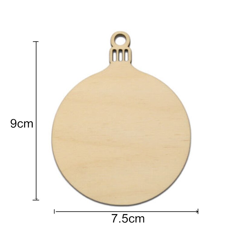 New year Noel Decoration Wooden Round Balls