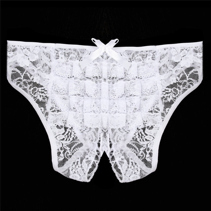 Women Culotte Crotchless Sex Underwear