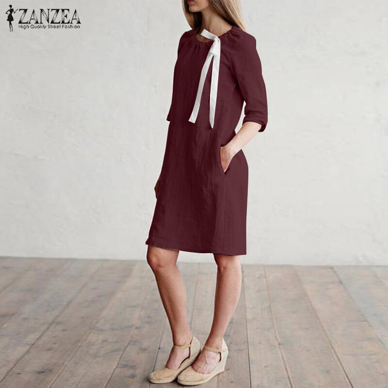 Summer Cotton Linen Dress