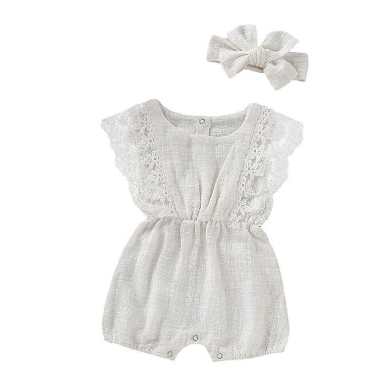 Summer Newborn Girls Rompers Set