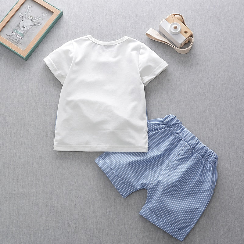 Summer Baby Boys Clothes Short Sleeve