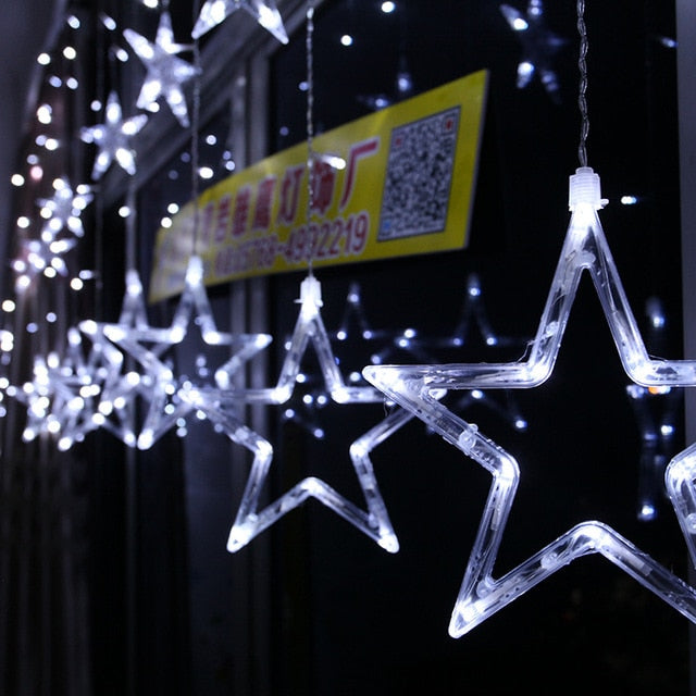 New Year star String LED Light Garland