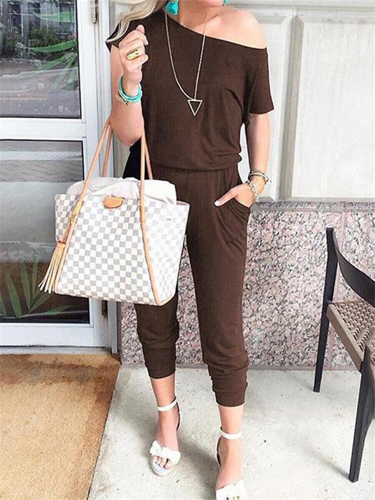 Summer Women Elegant Short Jumpsuit