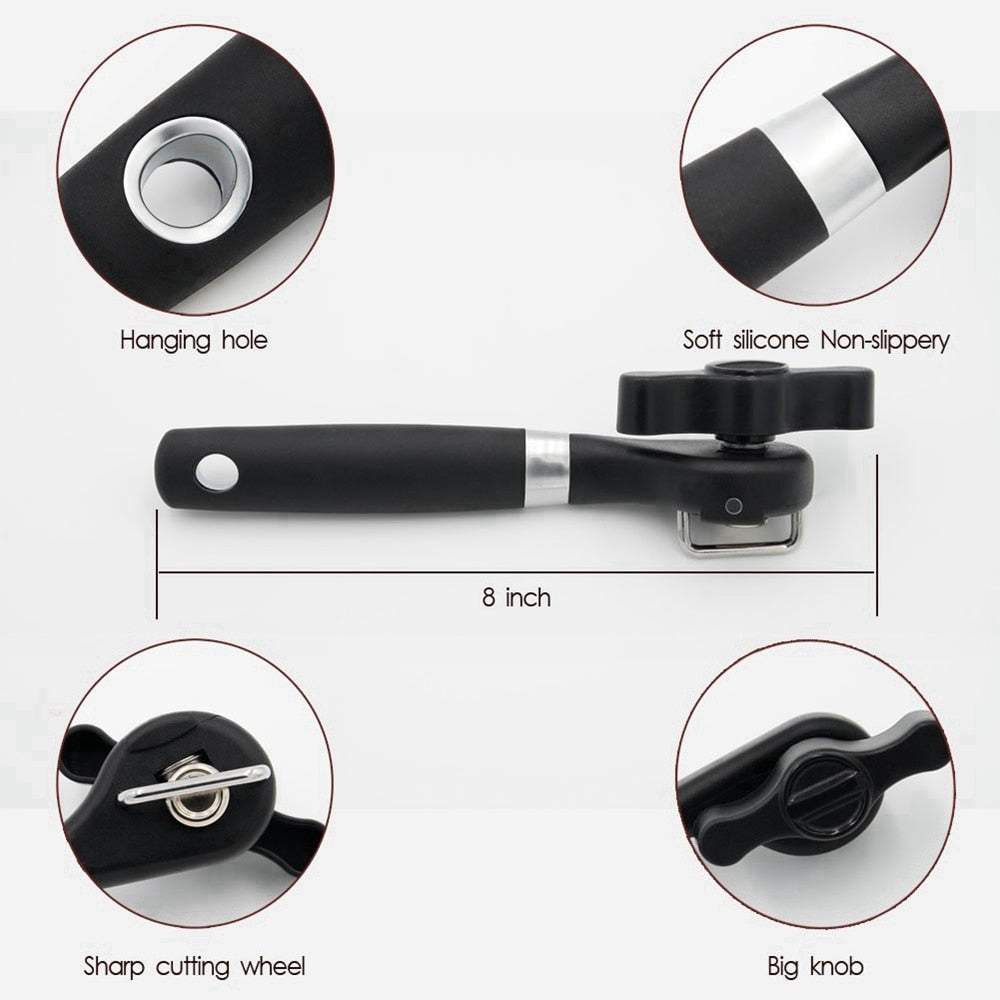 Safety Easy Stainless Steel Manual Can Opener