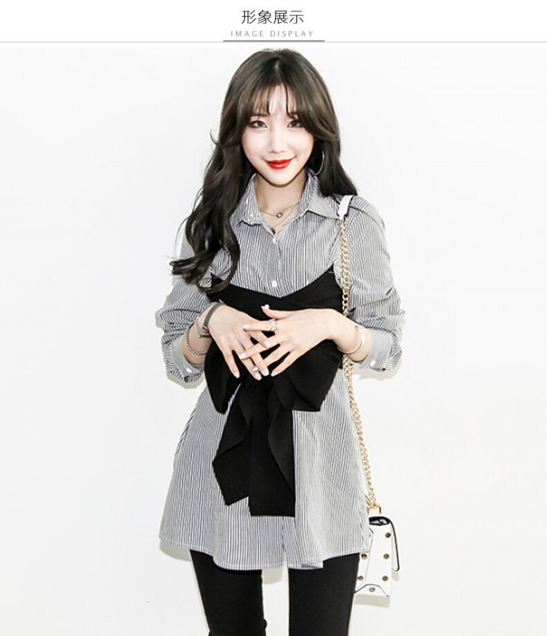 Summer Korean Fashion Tie Shirt
