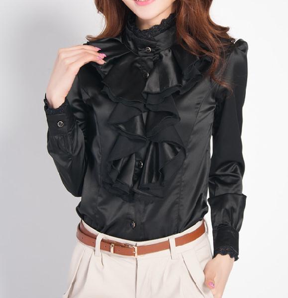 Women High Quality Lace  Blouse