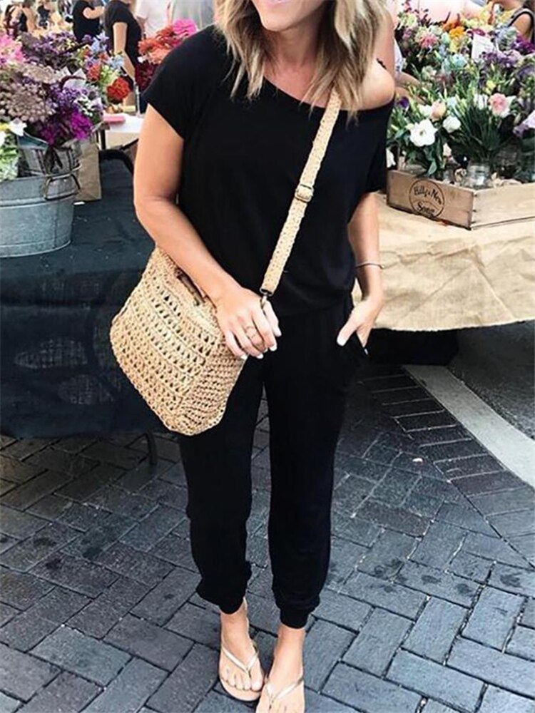 Summer Women Elegant Short Jumpsuit
