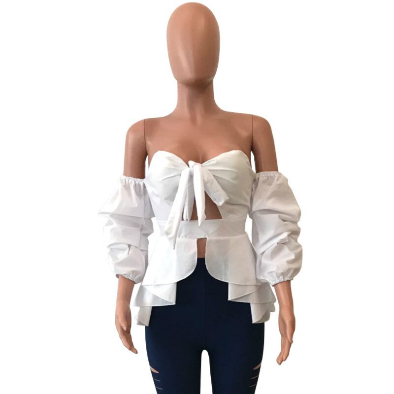 Women  Blouse Ruffles Summer Top
