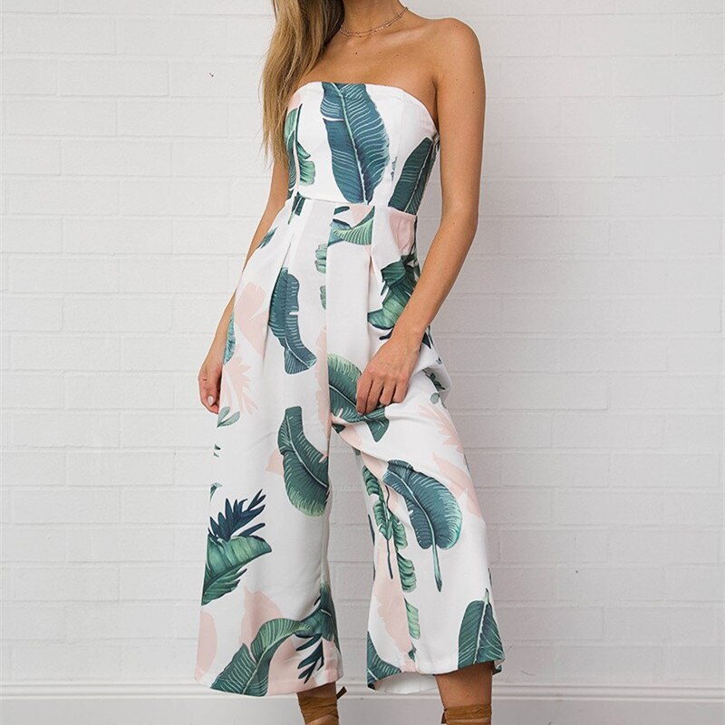 Women Fashion Off Shoulder Jumpsuit