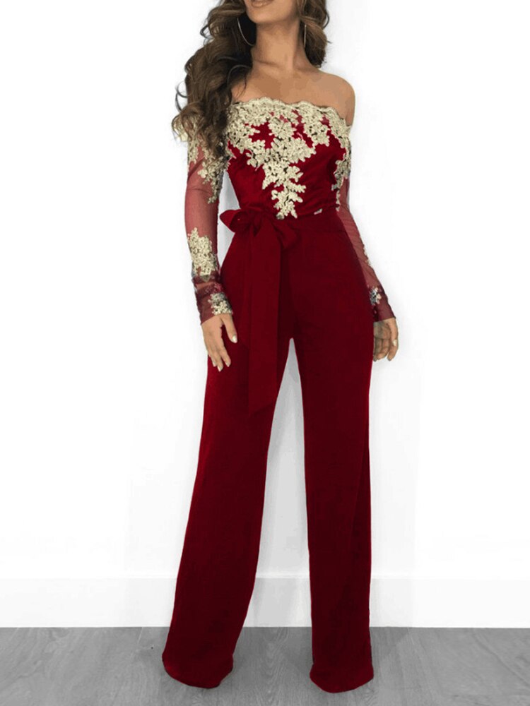 Women Fashion Elegant Black Jumpsuit