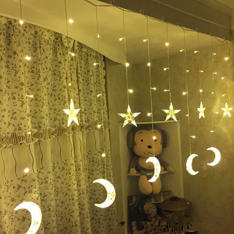 New Year star String LED Light Garland