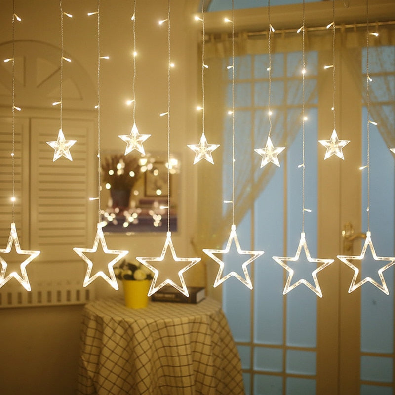 New Year star String LED Light Garland