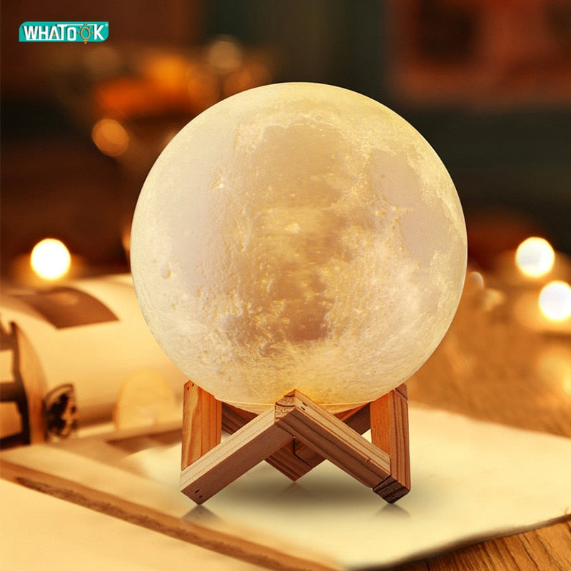 Rechargeable LED Night Light Moon Lamp