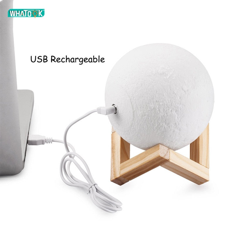 Rechargeable LED Night Light Moon Lamp
