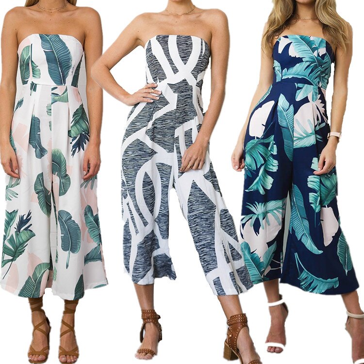 Women Fashion Off Shoulder Jumpsuit