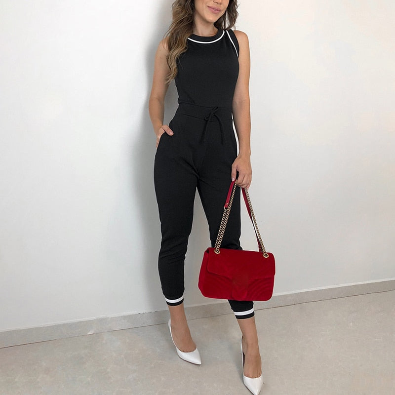 Women's Fashion Elegant Black Romper