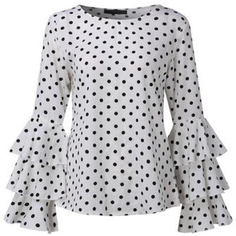 Polka Dot Sleeve Tops