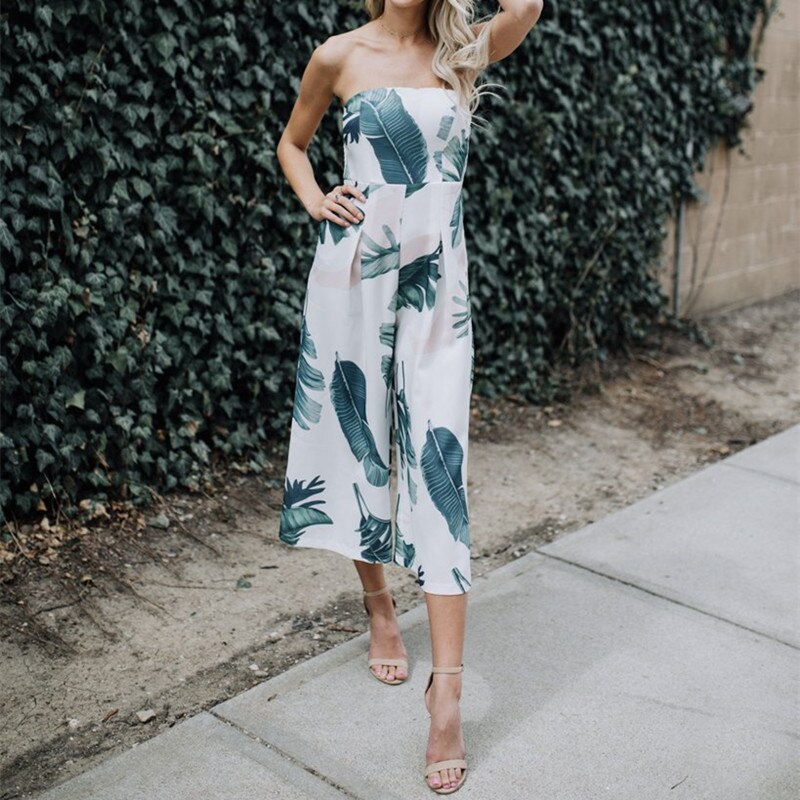 Women Fashion Off Shoulder Jumpsuit