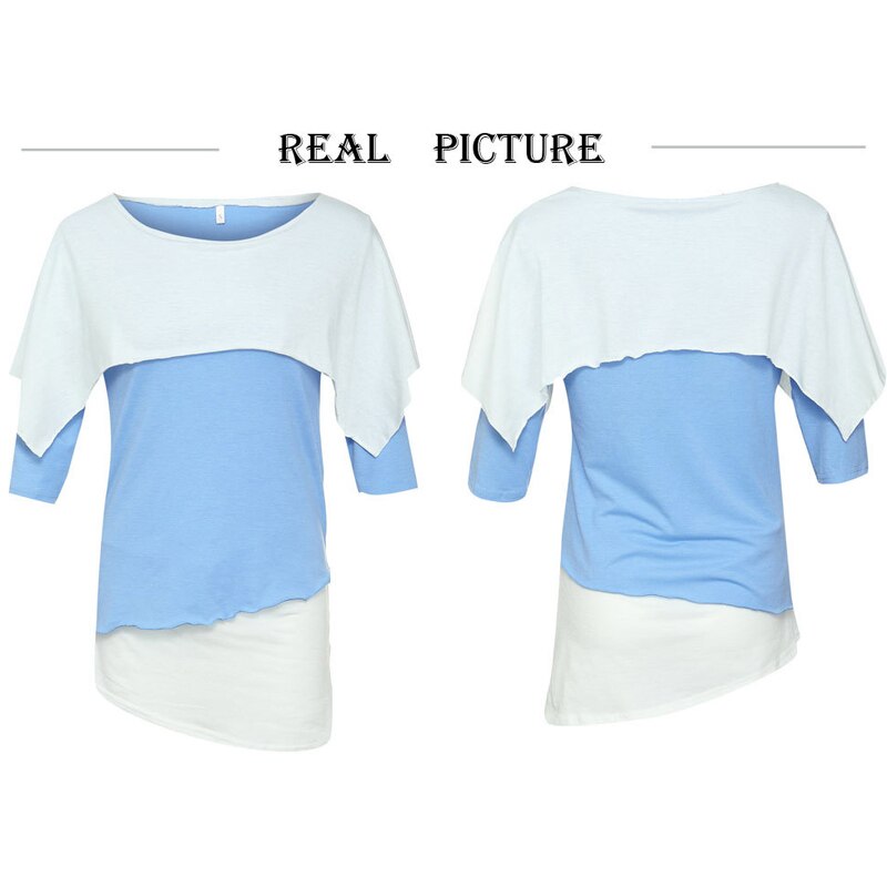 Sexy Round Neck Featuring Spliced Ruffled Top
