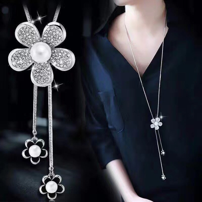 Simulated Pearl Choker Necklaces
