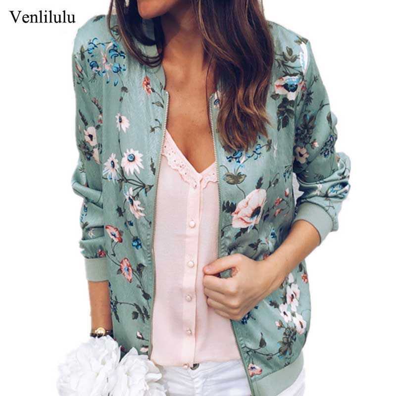 Women Autumn Flower Jackets