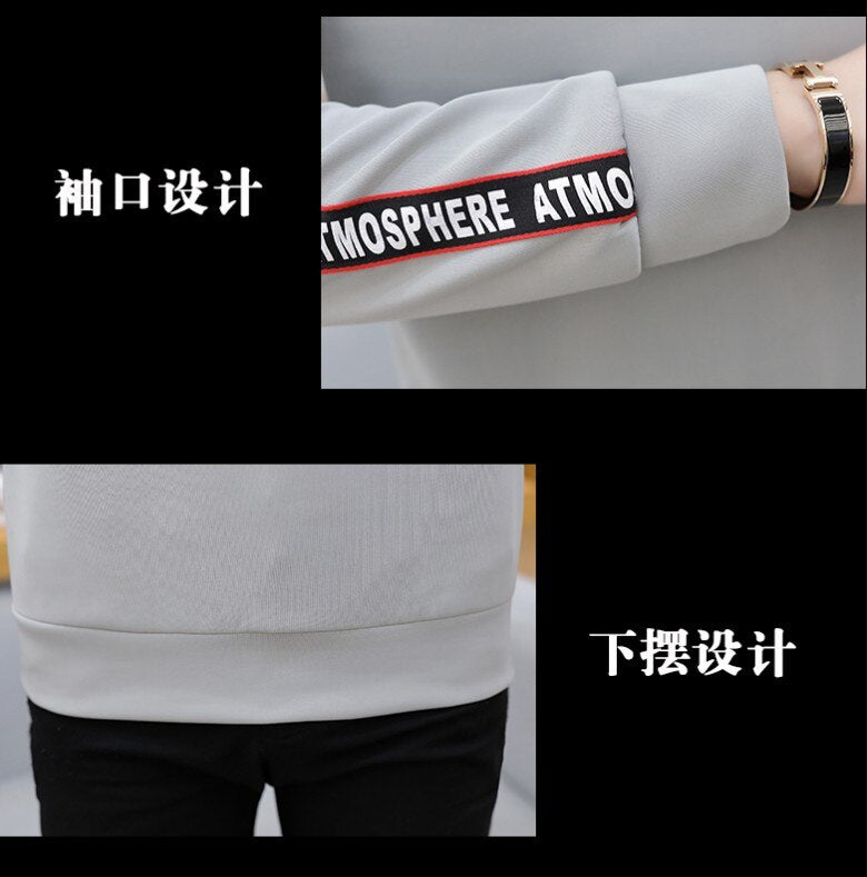new men t shirt casual long sleeve