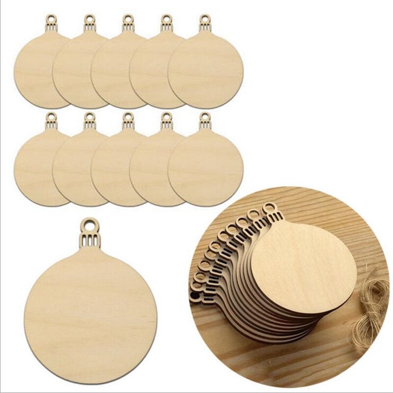 New year Noel Decoration Wooden Round Balls
